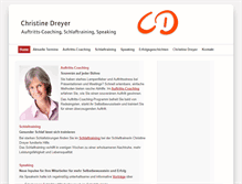 Tablet Screenshot of christine-dreyer.de